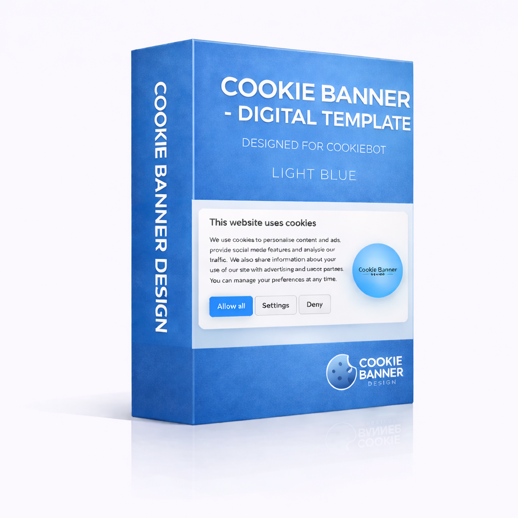 Custom cookiebot banner - Light Blue Theme