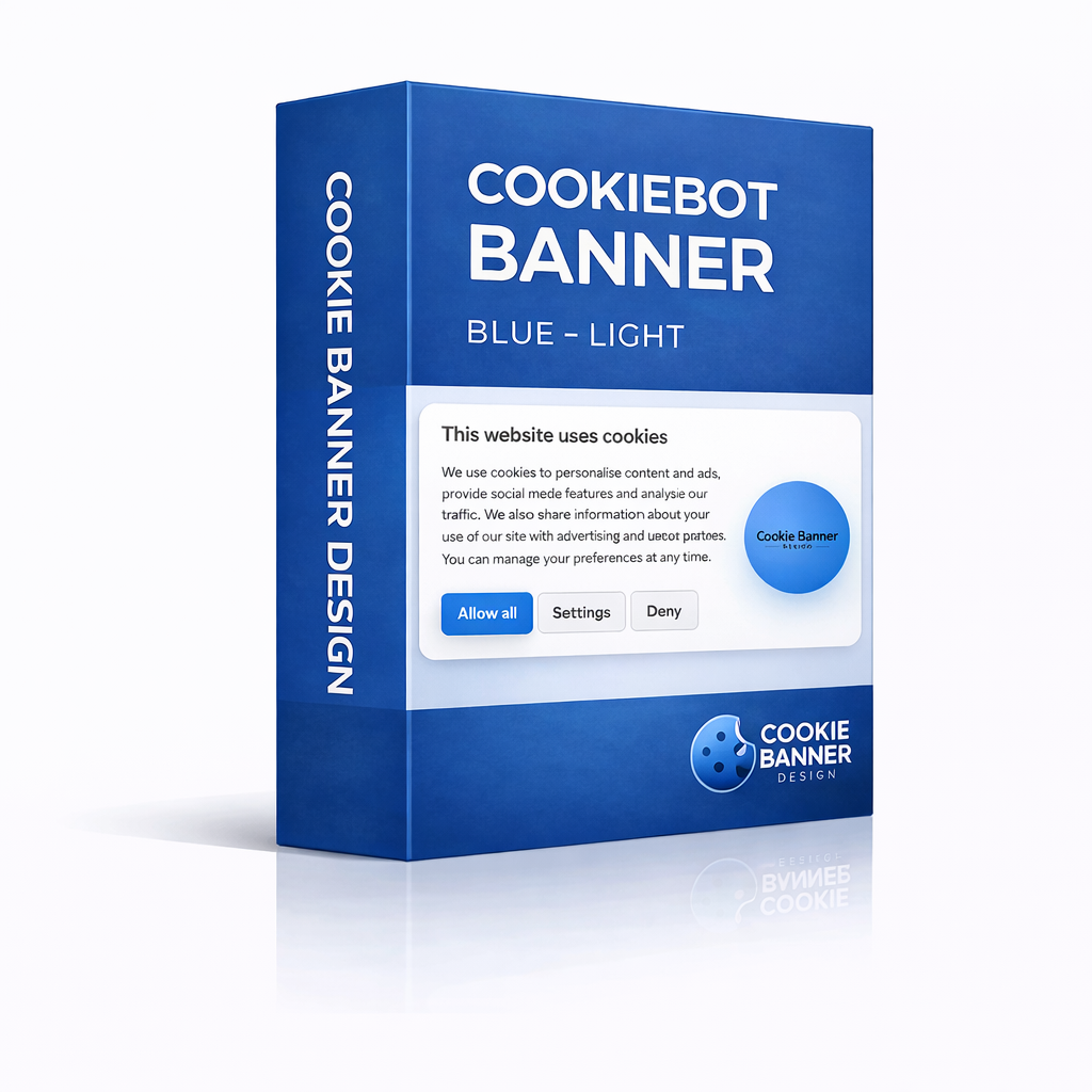 Custom cookiebot banner - Light Blue Theme